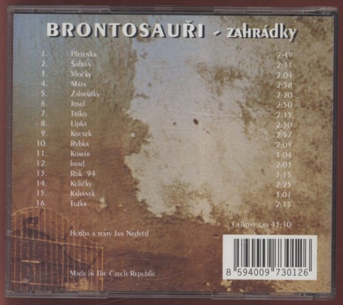 Brontosauři - Zahrádky (CD)
