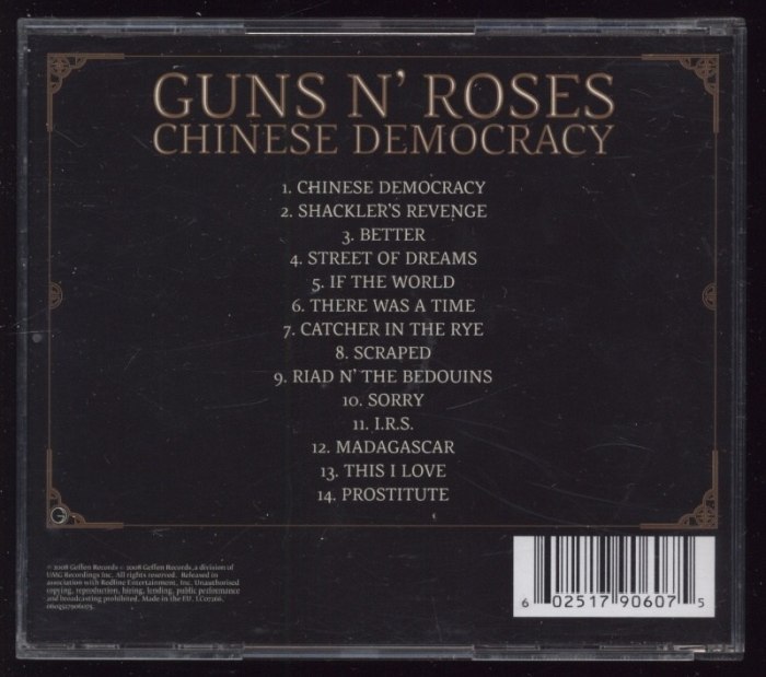 Guns N' Roses - Chinese Democracy (CD)
