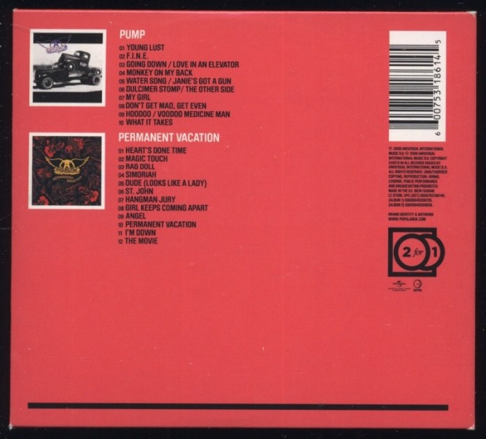 Aerosmith - Pump plus Permanent Vacation (CD)