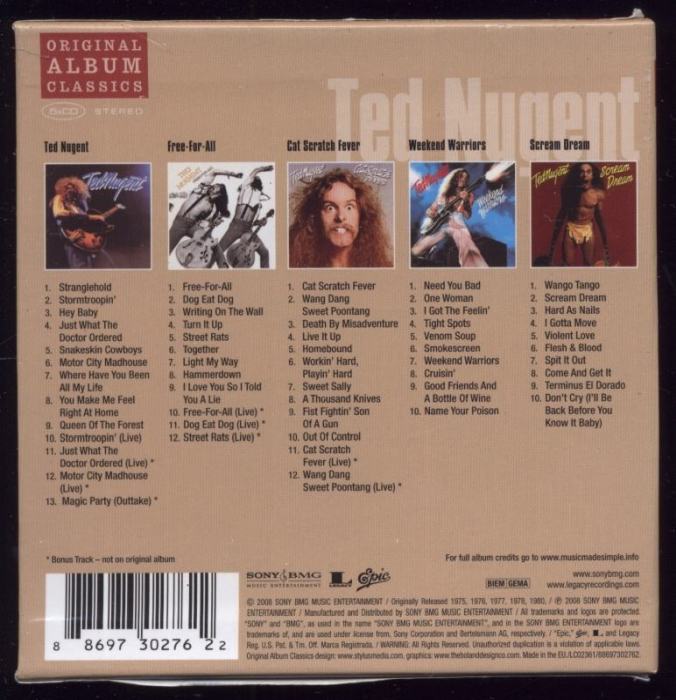 Ted Nugent - Original Album Classics (5CD)