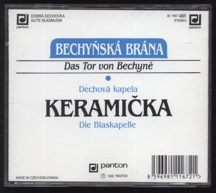 Keramička - Bechyňská brána (CD)