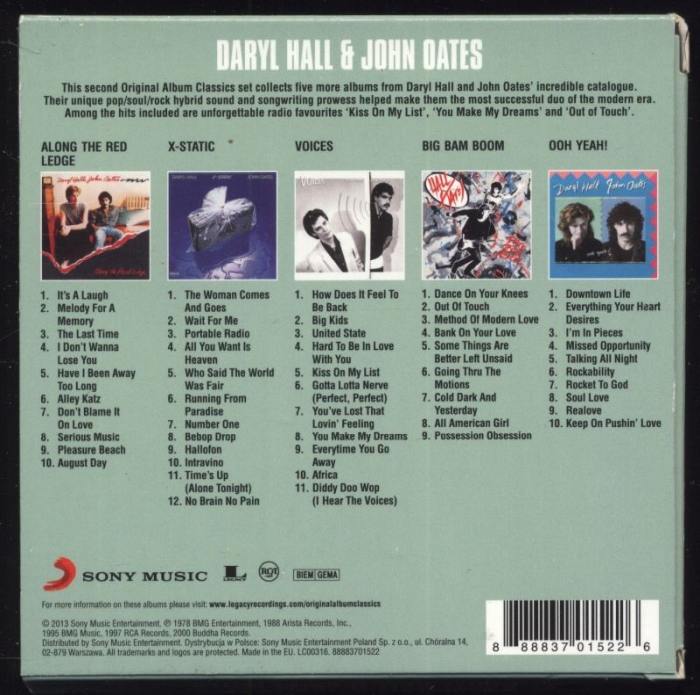 Daryl Hall & John Oates - Original Album Classics (5CD)