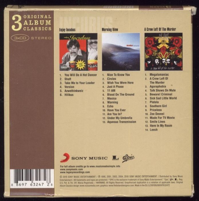 Incubus - Original Album Classics (3CD)