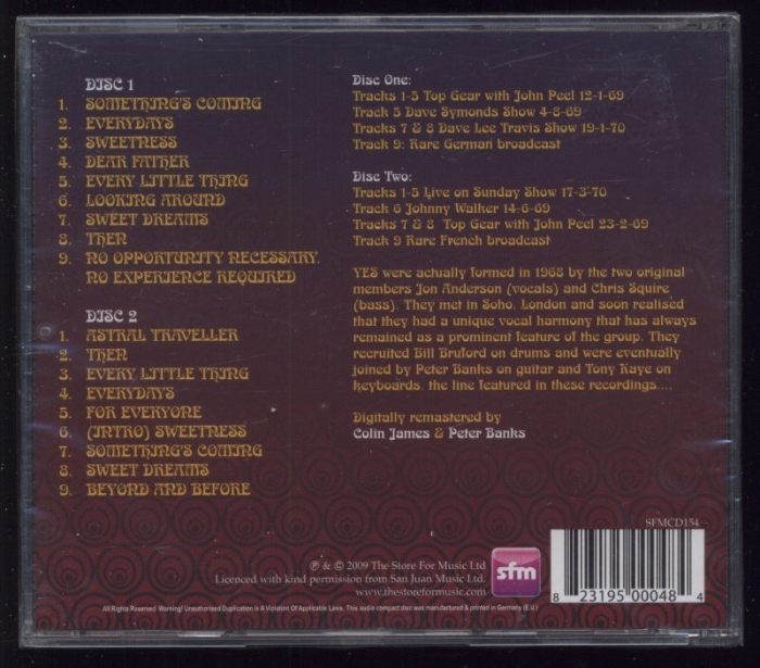 Yes - Beyond And Before - The BBC Recordings 1969-1970 (2CD)