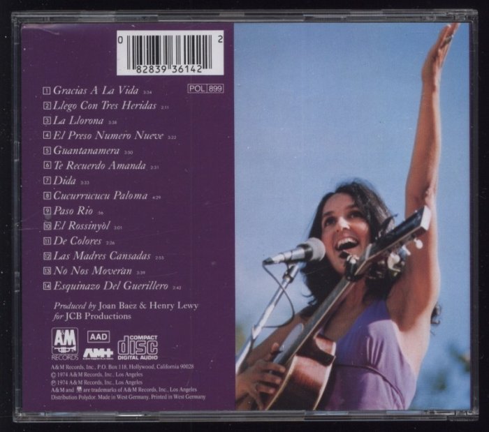 Joan Baez - Gracias A La Vida (Here's To Life) (CD)