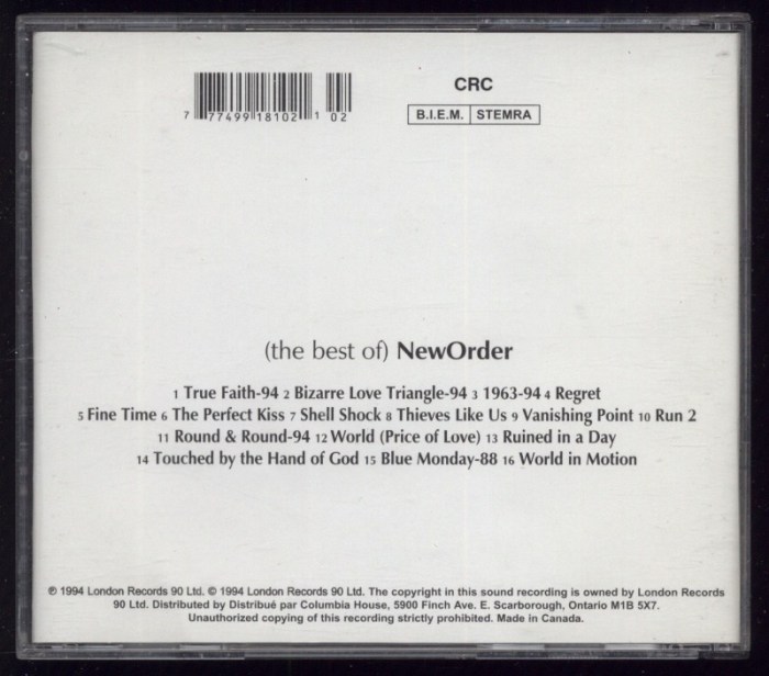 NewOrder - (The Best Of) NewOrder (CD)
