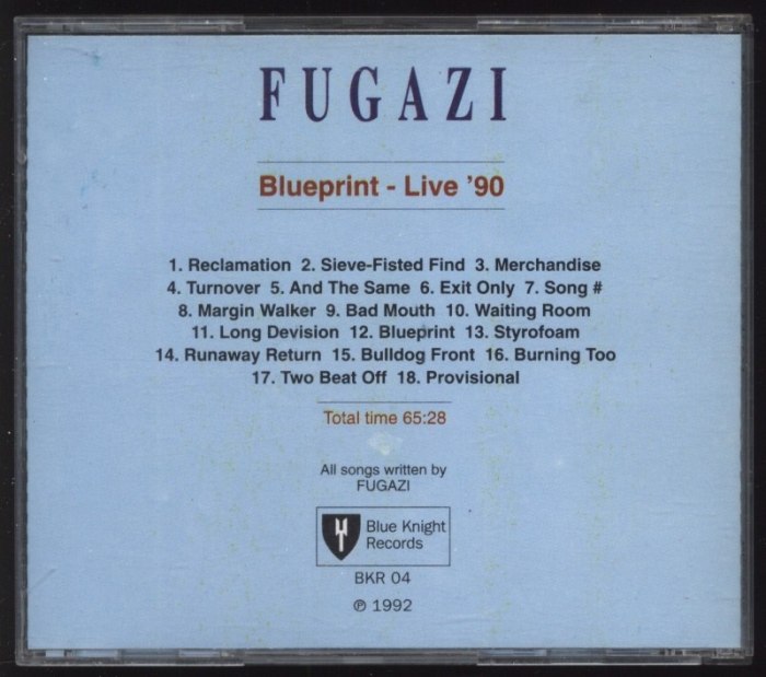 Fugazi - Blueprint - Live '90 (CD)