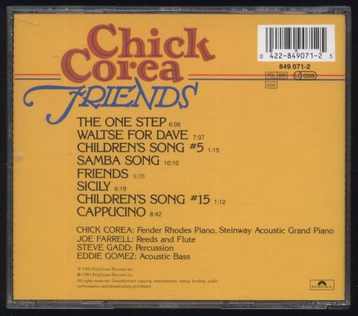 Chick Corea - Friends (CD)