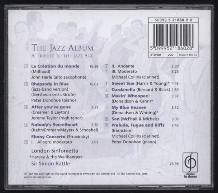 London Sinfonietta, Sir Simon Rattle - The Jazz Album - A Tribute ToThe Jazz Age (CD)