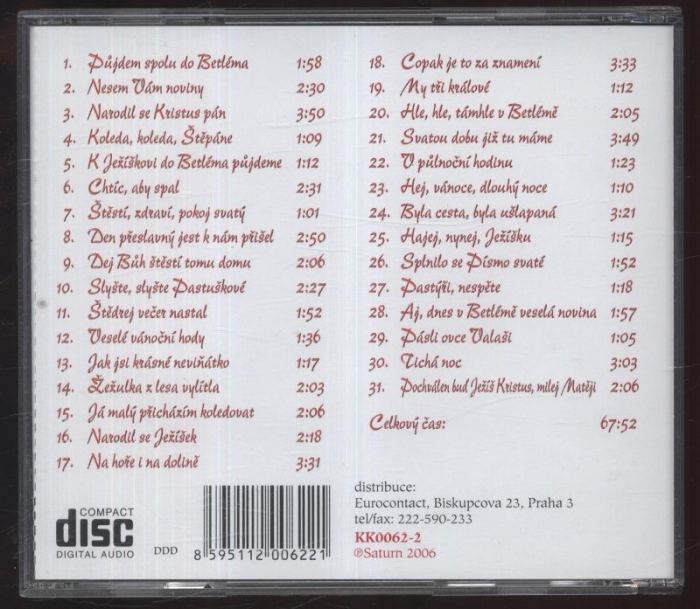 Various Artists - České vánoční koledy (CD)