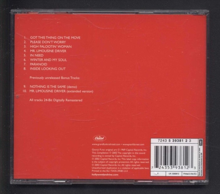 Grand Funk Railroad - Grand Funk (CD)