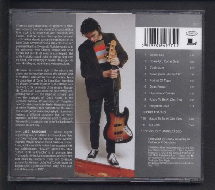 Jaco Pastorius - Jaco Pastorius (CD)