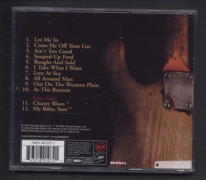 Rory Gallagher - Against The Grain (CD)