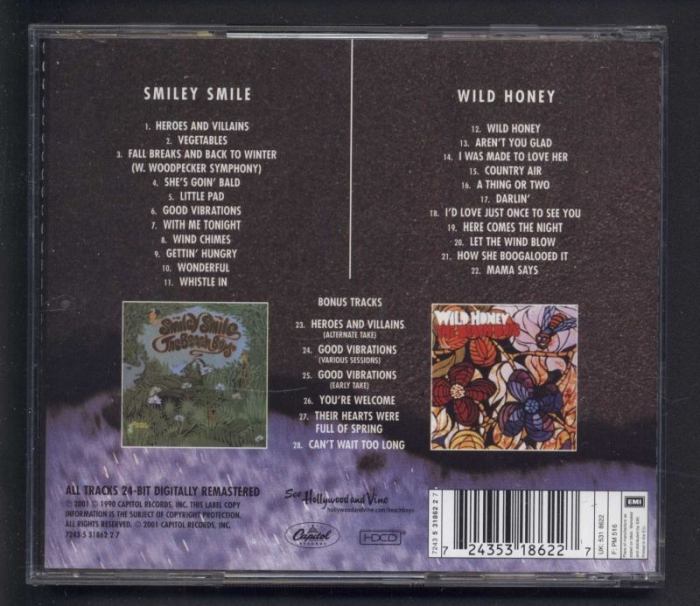 The Beach Boys - Smiley Smile / Wild Honey (CD)