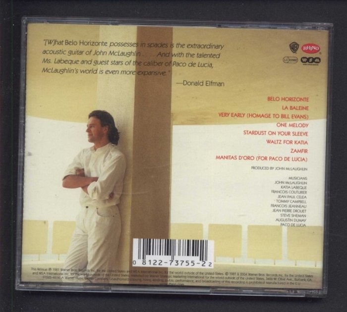John McLaughlin - Belo Horizonte (CD)