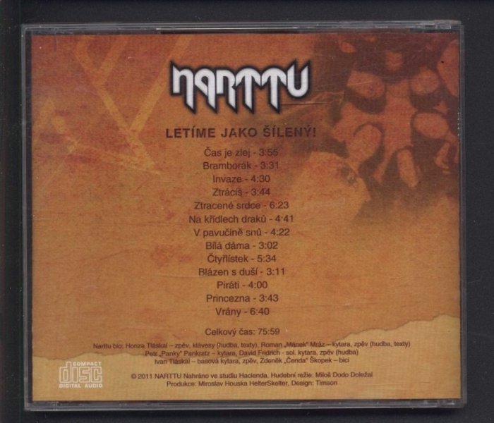 Narttu - Letíme jako šílený (CD)