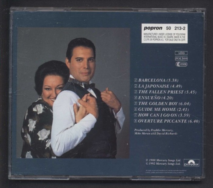 Freddie Mercury a Montserrat Caballé - Barcelona (CD)
