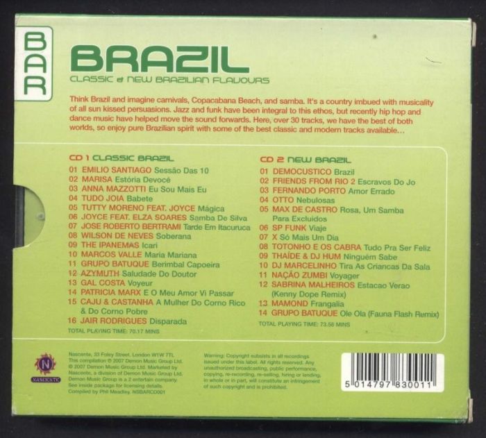 Various - Bar Brazil - Classic a New Brazilian Flavours (2CD)