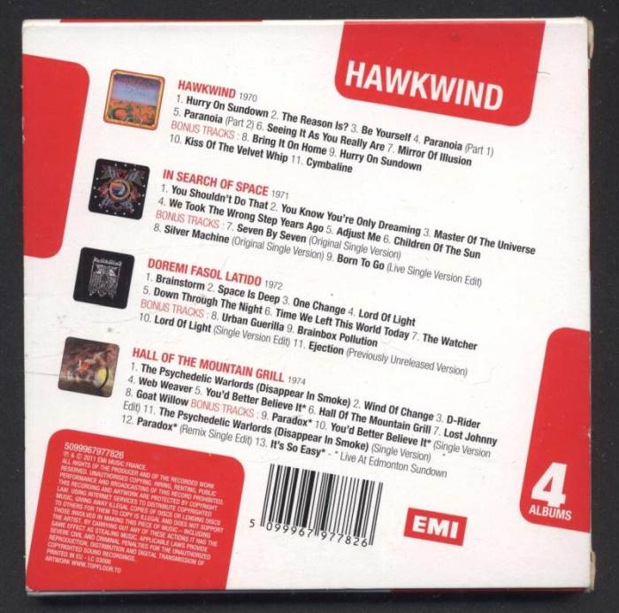 Hawkwind - 4 Albums (4CD)