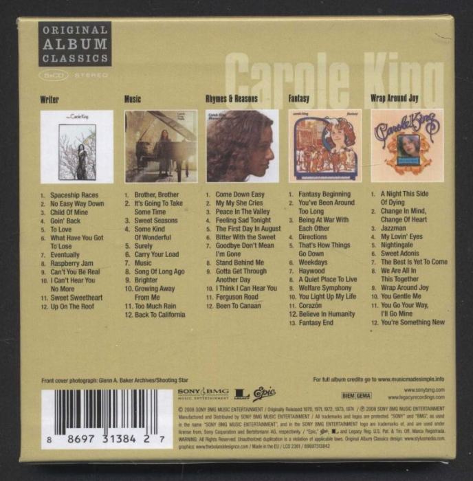 Carole King - Original Album Classics (5CD)