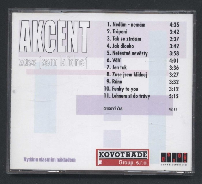 Akcent - Zase jsem klidnej (CD)