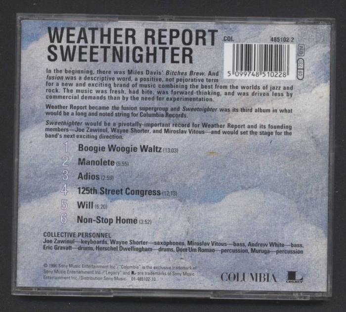 Weather Report - Sweetnighter (CD)