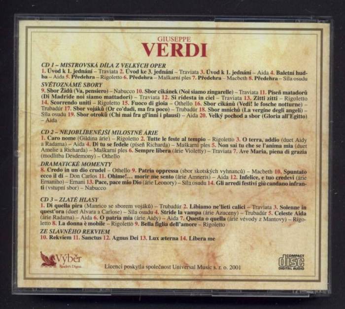 Giuseppe Verdi - Klenoty klasické hudby (3CD)