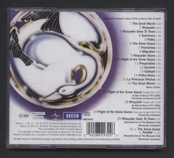 Camel - Music Inspired By The Snow Goose (CD)