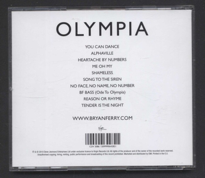 Bryan Ferry - Olympia (CD)
