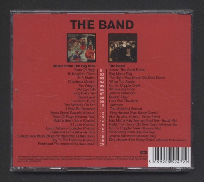 The Band - Music From Big Pink / The Band (2CD)