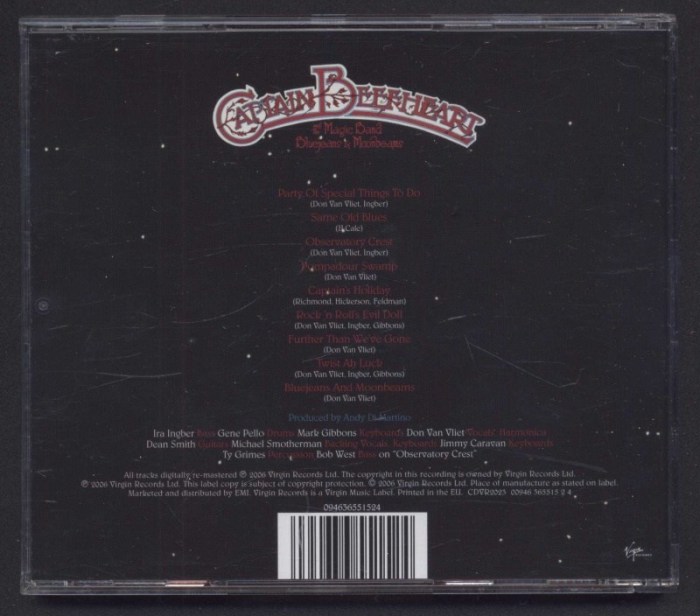 Captain Beefheart And The Magic Band - Bluejeans a Moonbeams (CD)