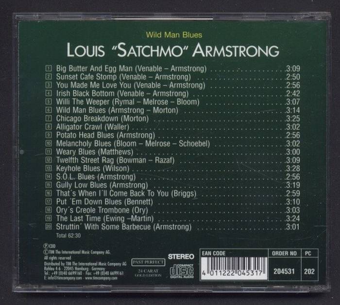 Louis "Satchmo" Armstrong - Wild Man Blues (CD)
