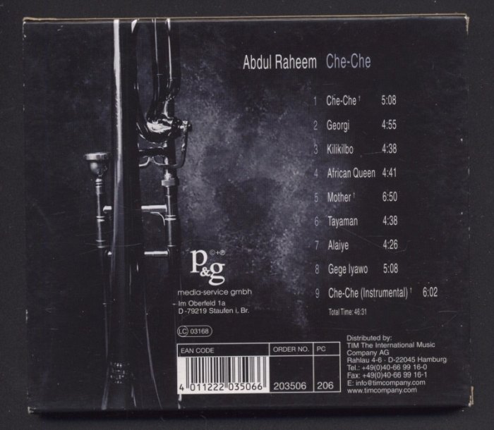 Abdul Raheem - Che-Che (CD)