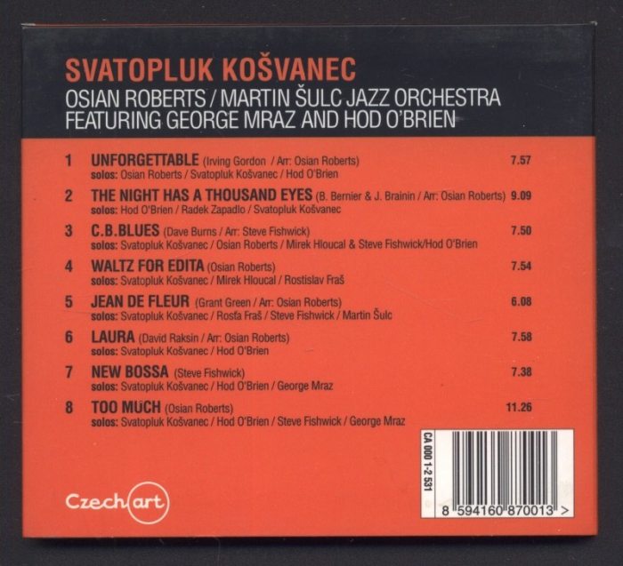 Svatopluk Košvanec - Unforgetable (CD)