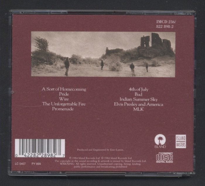 U2 - The Unforgettable Fire (CD)