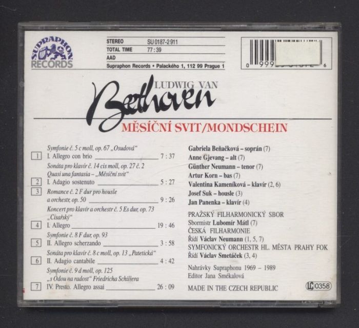 Ludvig Van Beethoven - Měsíční svit (CD)