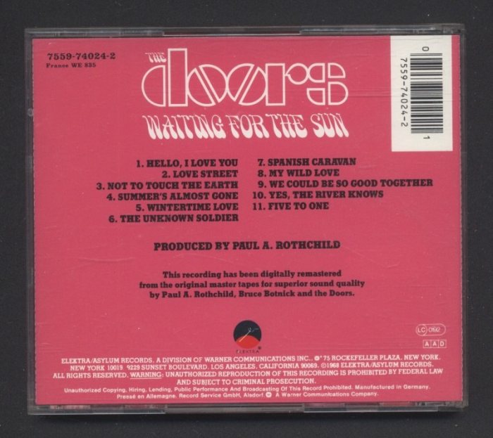 The Doors - Waiting For The Sun (CD)