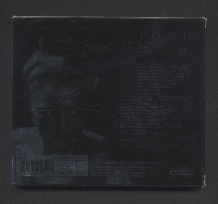Peggy Lee - Why Don't You Do Right (CD)