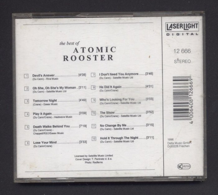Atomic Rooster - The Best Of Atomic Rooster (CD)