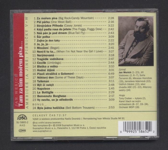 Jan Werich - Tam za tím mořem piva...(CD)