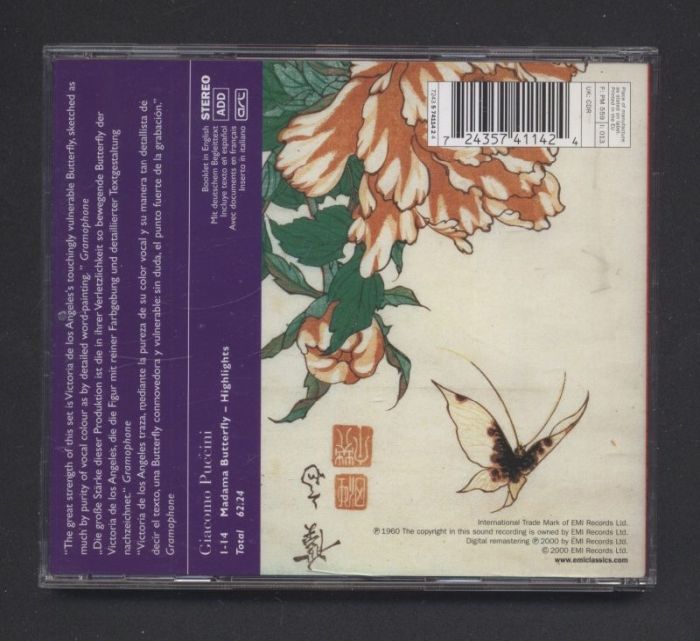 Puccini, Tebaldi, Bergonzi, Cossotto, Tullio Serafin - Madama Butterfly - Highlights (CD)