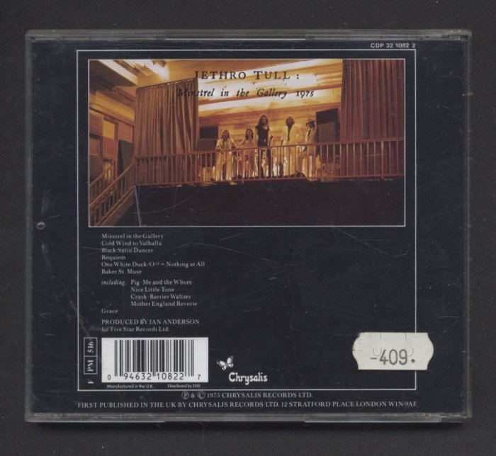 Jethro Tull - Minstrel In The Gallery (CD)