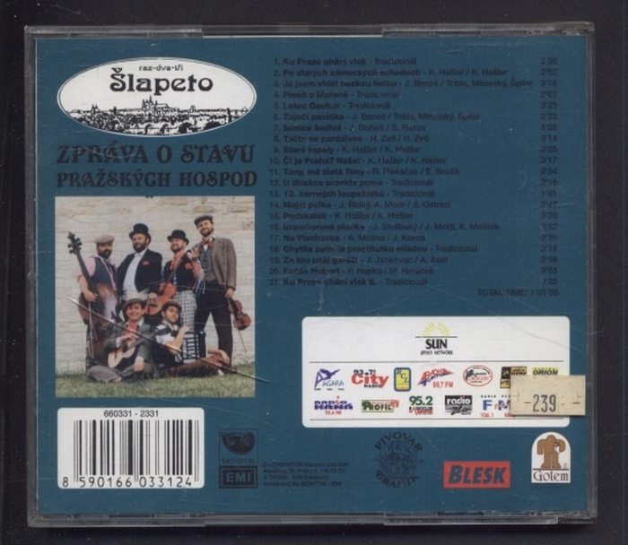 Šlapeto - Zpráva o stavu pražských hospod (CD)