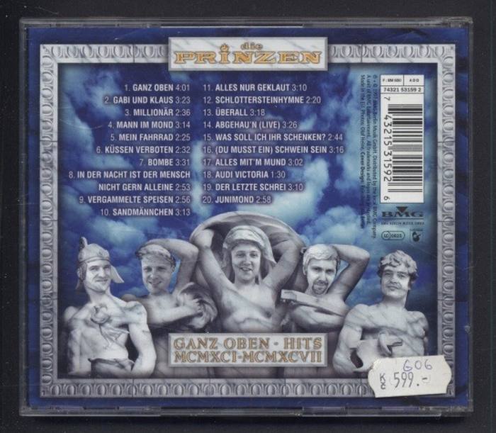 Die Prinzen - Ganz Oben - Hits MCMXCI-MCMXCVII (CD)