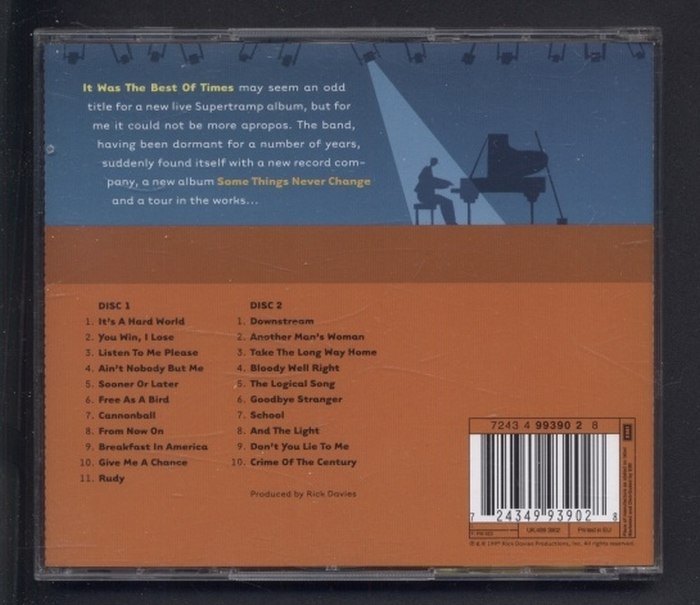 Supertramp - It Was The Best Of Times (2CD)