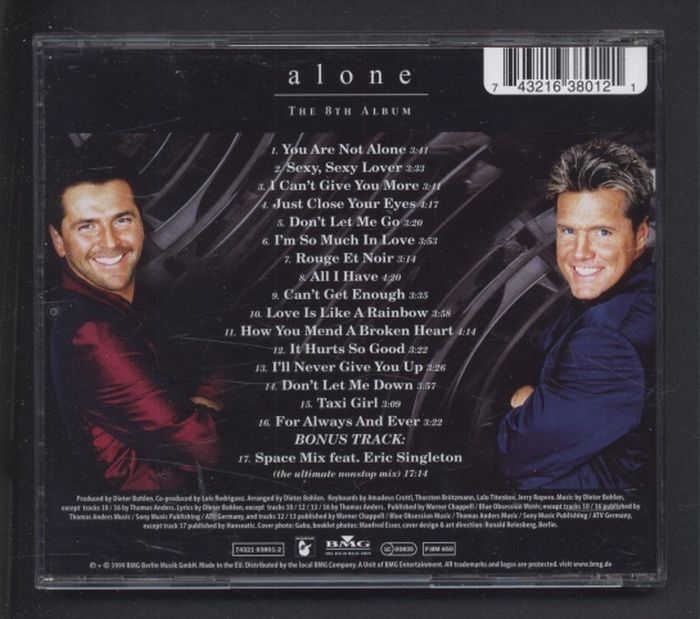 Modern Talking - Alone - The 8th Album (CD)