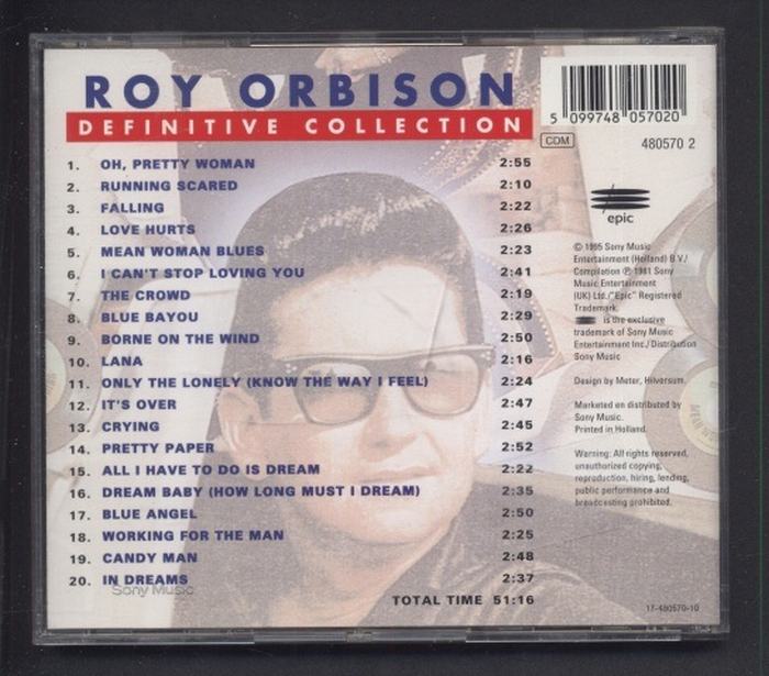 Roy Orbison - Definitive Collection (CD)