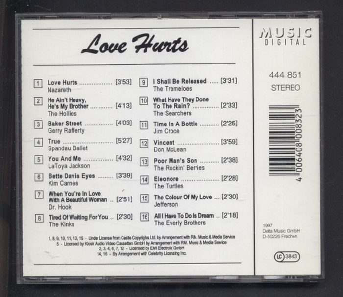Various - Love Hurts (CD)