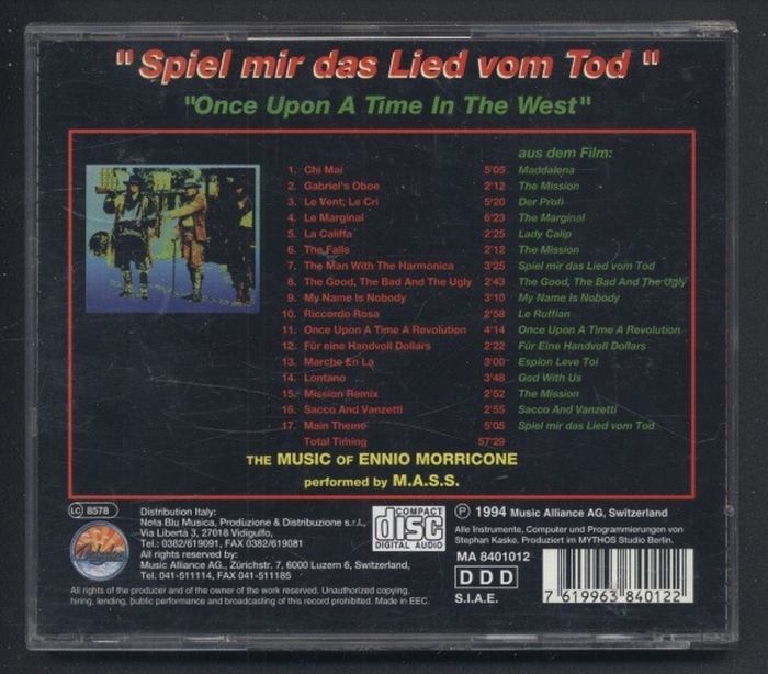 M.A.S.S. - Spiel Mir Das Lied Vom Tod / Once Upon A Time In The West (CD)