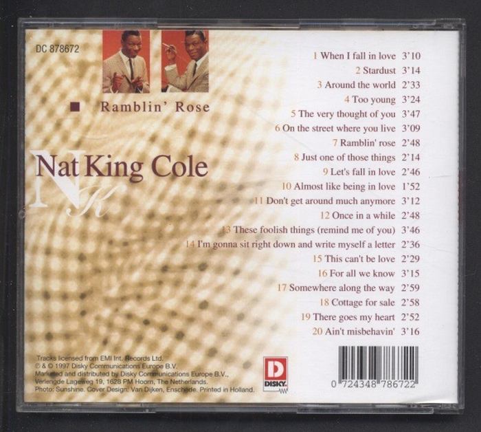 Nat King Cole - Ramblin' Rose (CD)